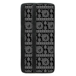 Black And White Warli Tribal Print Refrigerator Handle Covers
