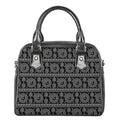 Black And White Warli Tribal Print Shoulder Handbag