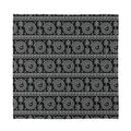 Black And White Warli Tribal Print Silk Bandana