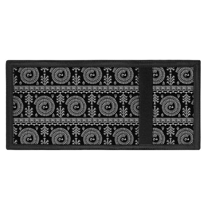 Black And White Warli Tribal Print Trifold Wallet