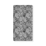 Black And White Western Flower Print Baby Crib Sheet