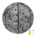 Black And White Western Flower Print Basketball