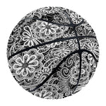 Black And White Western Flower Print Basketball