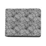 Black And White Western Flower Print Bifold Wallet