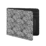 Black And White Western Flower Print Bifold Wallet