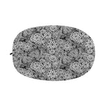 Black And White Western Flower Print Car Side Mirror Covers