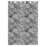 Black And White Western Flower Print Curtain