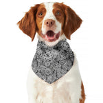 Black And White Western Flower Print Dog Bandana