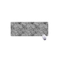 Black And White Western Flower Print Extended Mouse Pad