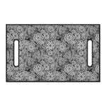 Black And White Western Flower Print Golf Cart Seat Cover