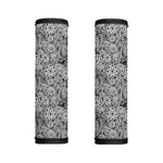 Black And White Western Flower Print Handle Covers