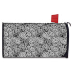 Black And White Western Flower Print Mailbox Cover