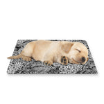 Black And White Western Flower Print Pet Cooling Mat Cover