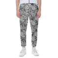 Black And White Western Flower Print Joggers