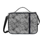 Black And White Western Flower Print Shoulder Strap Bible Bag