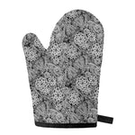 Black And White Western Flower Print Single Oven Mitt