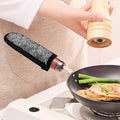 Black And White Western Flower Print Skillet Handle Cover