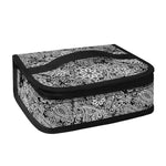 Black And White Western Flower Print Small Lunch Bag