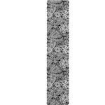 Black And White Western Flower Print Table Runner