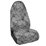 Black And White Western Flower Print Waterproof Car Seat Cover