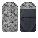 Black And White Western Flower Print Waterproof Car Seat Cover