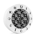 Black And White Wicca Devil Skull Print Alarm Clock