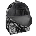 Black And White Wicca Devil Skull Print Backpack
