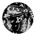 Black And White Wicca Devil Skull Print Basketball