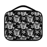 Black And White Wicca Devil Skull Print Classic Bible Case