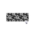 Black And White Wicca Devil Skull Print Extended Mouse Pad