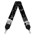 Black And White Wicca Evil Skull Print Bag Strap