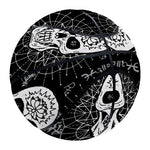 Black And White Wicca Evil Skull Print Basketball