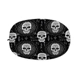 Black And White Wicca Evil Skull Print Car Side Mirror Covers