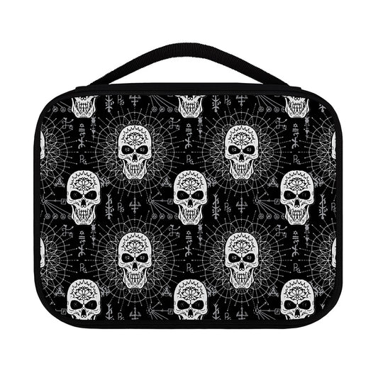 Black And White Wicca Evil Skull Print Classic Bible Case