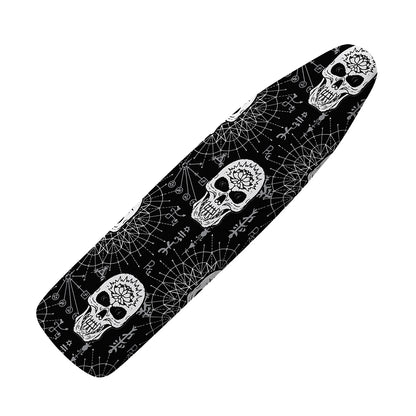 Black And White Wicca Evil Skull Print Ironing Board Cover