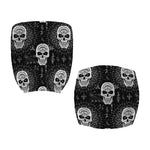 Black And White Wicca Evil Skull Print Office Chair Cover