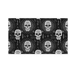 Black And White Wicca Evil Skull Print Polyester Flag