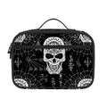 Black And White Wicca Evil Skull Print Portable Lunch Bag