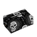 Black And White Wicca Evil Skull Print Rectangle Tissue Box Cover