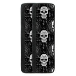 Black And White Wicca Evil Skull Print Refrigerator Handle Covers