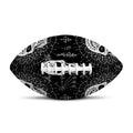 Black And White Wicca Evil Skull Print Rugby Ball