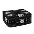 Black And White Wicca Evil Skull Print Small Lunch Bag