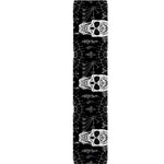 Black And White Wicca Evil Skull Print Table Runner