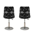 Black And White Wicca Gothic Print Bar Stool Covers