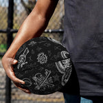 Black And White Wicca Gothic Print Basketball