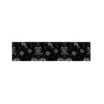 Black And White Wicca Gothic Print Bed Runner