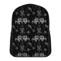 Black And White Wicca Gothic Print Casual Backpack