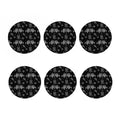 Black And White Wicca Gothic Print Coaster Set