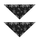 Black And White Wicca Gothic Print Dog Bandana