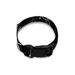 Black And White Wicca Gothic Print Dog Collar